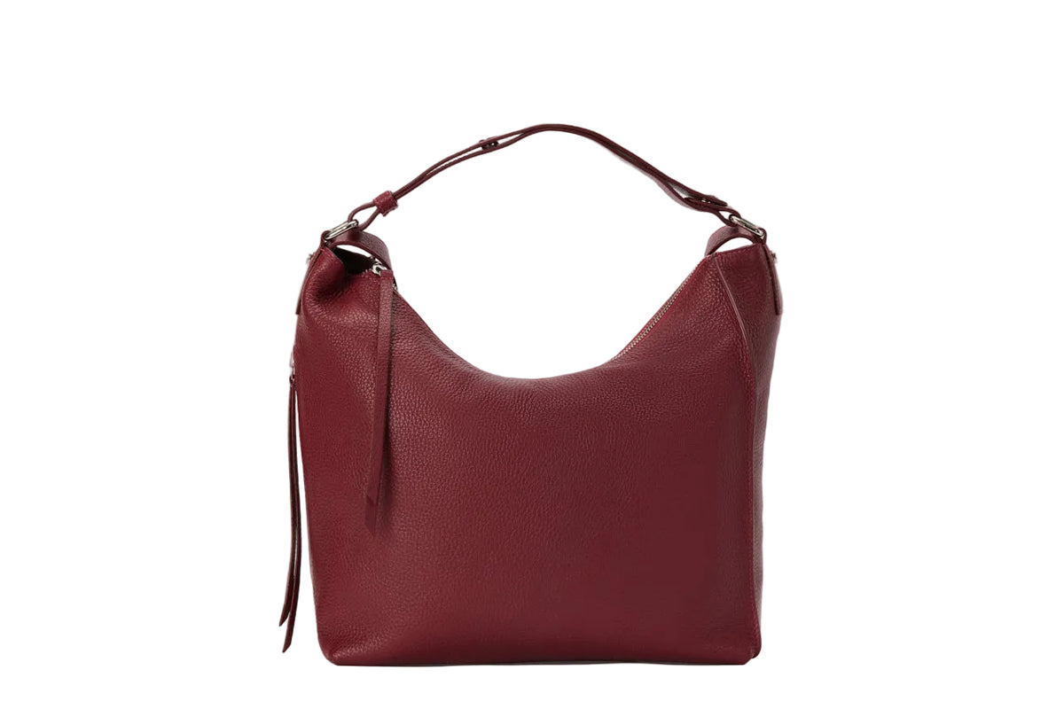 Kiko Leather Convertible Hobo Shoulder Bag & Backpack – Genuine Pebble Leather Purse