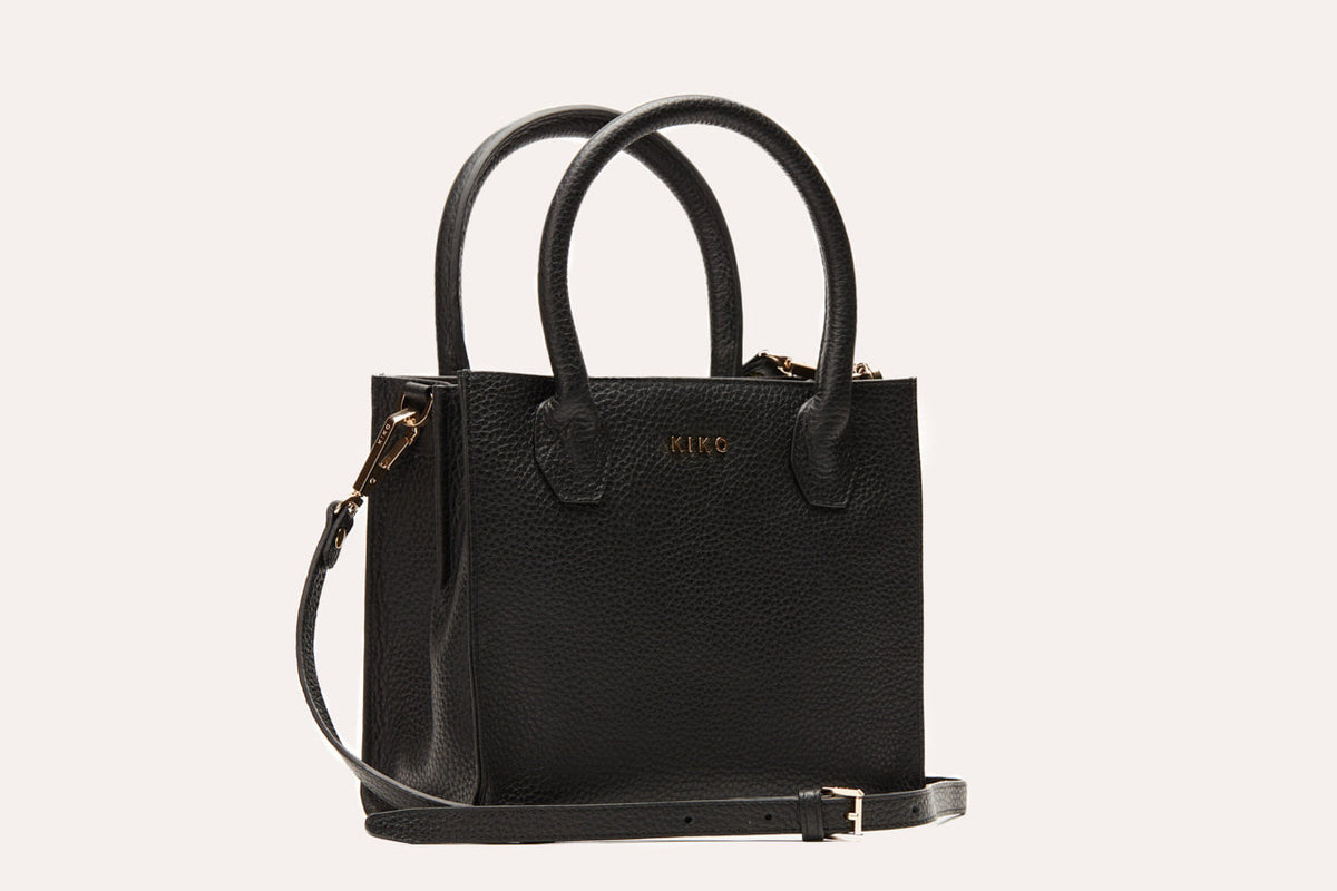 Kiko Leather - Minimalist Pebbled Leather Crossbody Bag & Tote-0