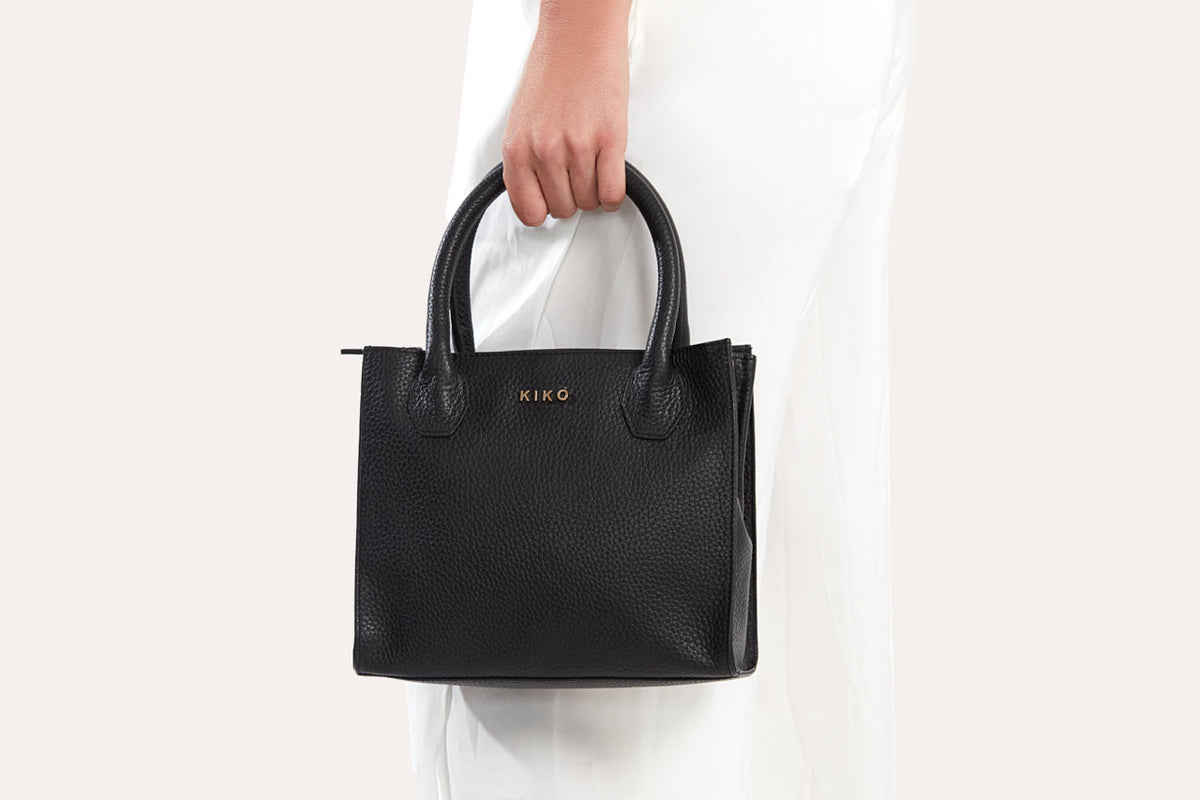 Kiko Leather - Minimalist Pebbled Leather Crossbody Bag & Tote-1