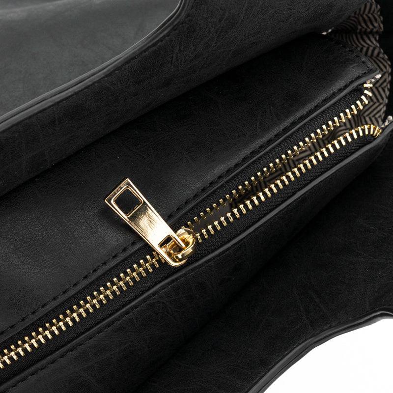 Threaded Pear - Tatum Convertible Leather Tote & Crossbody Bag (Multiple Strap Options)-4