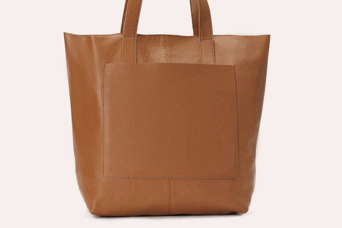 Kiko Leather Premium Journalist Tote Bag – Genuine Cowhide Leather Shoulder Handbag for Women